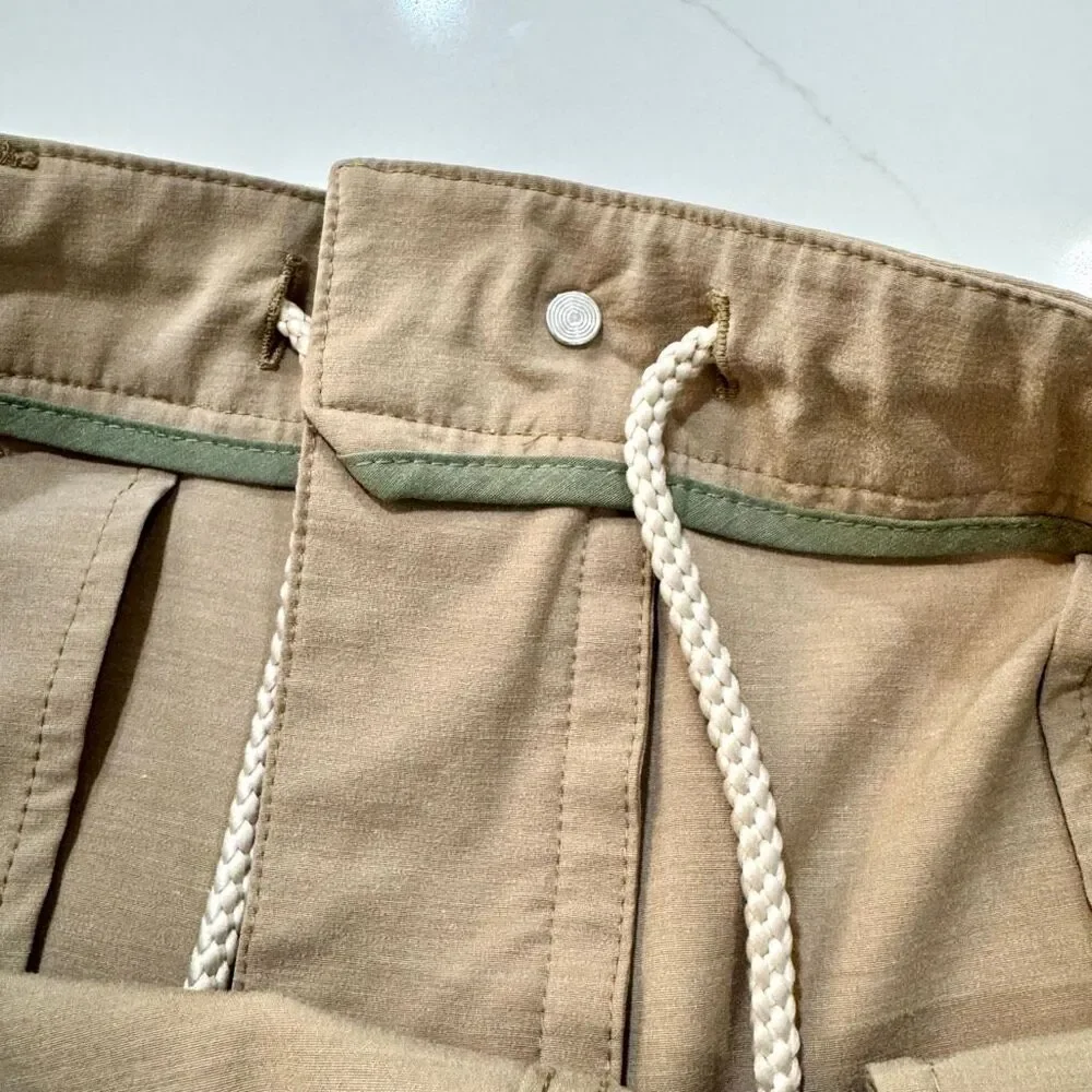 Faherty All Day Hybrid Shorts. Tan. Size 34.